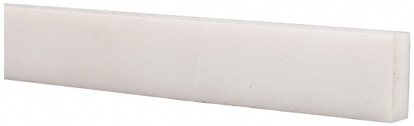 Plastic Bar: Polytetrafluoroethylene (Virgin), 3/16" Thick, 12" Long, White