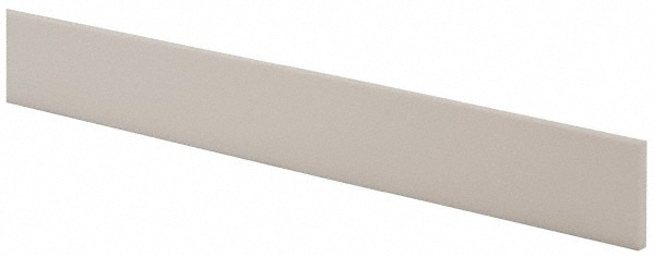 Plastic Bar: Polytetrafluoroethylene (Virgin), 3/16" Thick, 48" Long, White