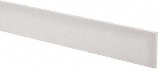 USA Sealing PS-PTFE-96 Plastic Bar: Polytetrafluoroethylene (Virgin), 3/16" Thick, 24" Long, White Image