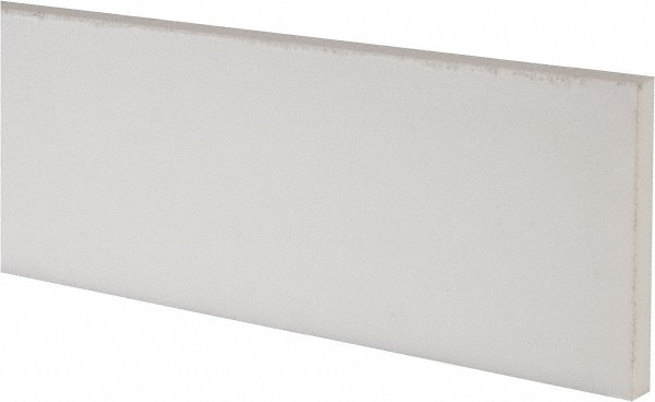 USA Sealing PS-PTFE-269B Plastic Bar: Polytetrafluoroethylene (Virgin), 1/2" Thick, 48" Long, White Image