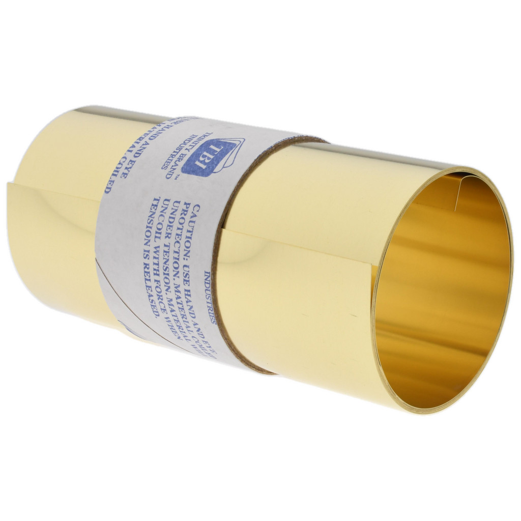 Brass Shim Stock Roll - .005 Thick X 6 Wide X 100 Long - SHOP-AID BRS-5