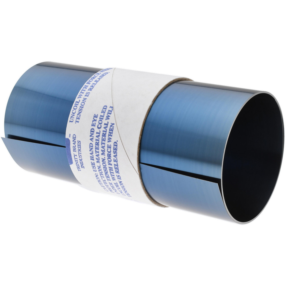 Metal Shim Stock: Roll, 0.0080" Thick, 50" Long, 6" Wide, 1095 & Blue Tempered Spring Steel