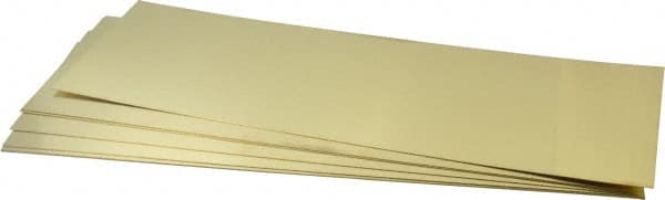 Precision Brand 17910 Shim Stock: 0.025 Thick, 18 Long, 6" Wide, Brass 