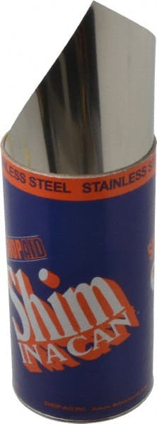 Made in USA 1.25 m Long x 150 mm Wide x 0.1 mm Thick Roll Shim Stock Stainle...