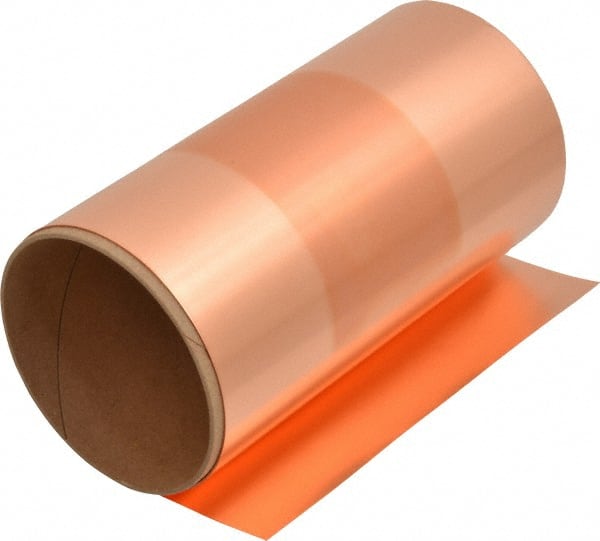 Trinity Brand Industries M-6CPR100-2 Shim Stock: 0.002 Thick, 100 Long, 6" Wide, 110 Alloy Copper 