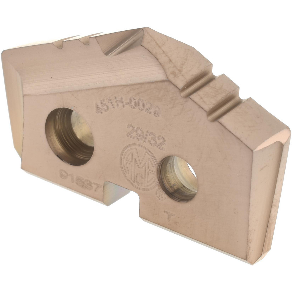 Spade Drill Insert: 29/32" Dia, Seat Size 1, Cobalt, 132 deg Point