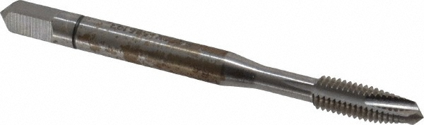 Spiral Point Tap: #10-32, UNF, 3 Flutes, Plug, Powdered Metal, Bright Finish