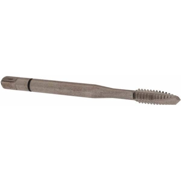 Spiral Point Tap: #6-32, UNC, 3 Flutes, Plug, 3B, Powdered Metal, Bright Finish
