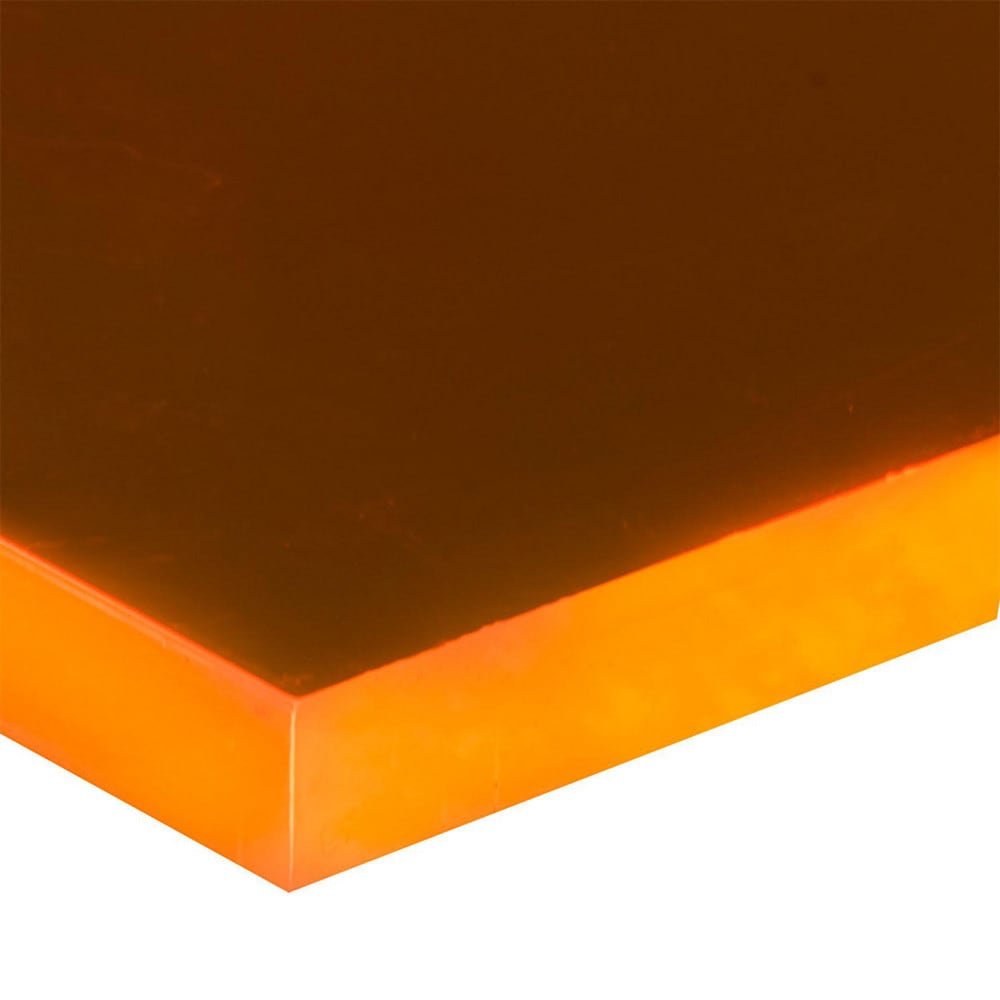 Professional Plastics 1 X 12 X 1 4 Fluorescent Orange Acrylic Sheet 51845568 Msc