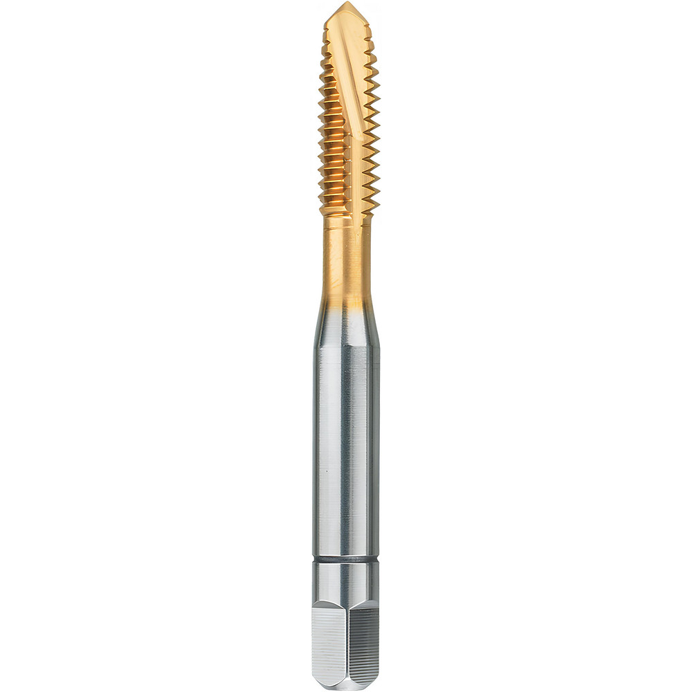 Spiral Point Tap: M3x0.5 Metric, 3 Flutes, Plug Chamfer, 6H Class of Fit, Powdered Metal High-Speed Steel, Bright/Uncoated