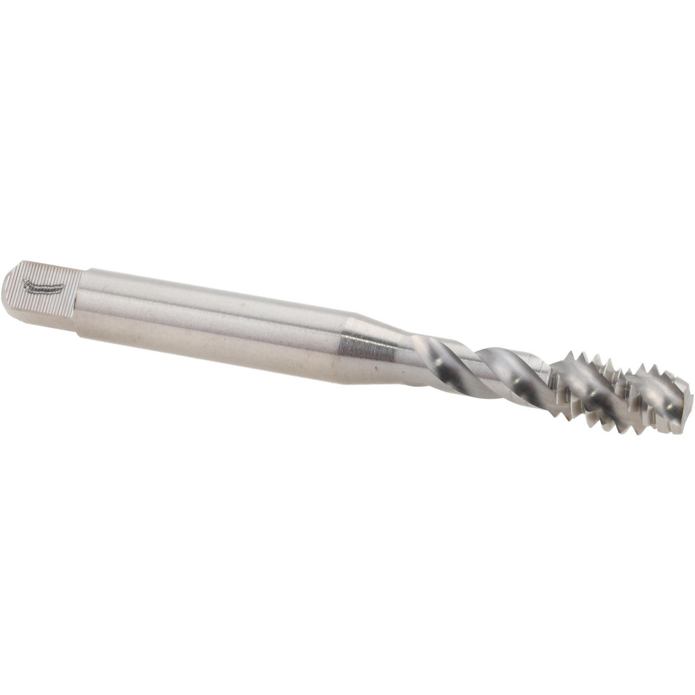 Spiral Flute Tap: 1/4-20 UNC, 3 Flutes, Modified Bottoming, 3B Class of Fit, Powdered Metal, Bright/Uncoated