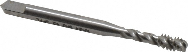 Balax 40063-010 Spiral Flute Tap: #10-24, UNC, 3 Flute, Modified Bottoming, 2B & 3B Class of Fit, Powdered Metal, Bright/Uncoated Image