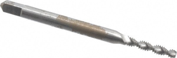 Balax 40012-010 Spiral Flute Tap: #3-48, UNC, 2 Flute, Modified Bottoming, 2B Class of Fit, Powdered Metal, Bright/Uncoated Image