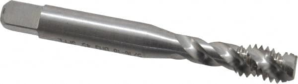 Balax 40103-010 Spiral Flute Tap: 5/16-18, UNC, 3 Flute, Modified Bottoming, 3B Class of Fit, Powdered Metal, Bright/Uncoated 