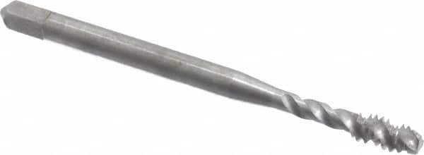 Balax 40042-010 Spiral Flute Tap: #6-32, UNC, 3 Flute, Modified Bottoming, 3B Class of Fit, Powdered Metal, Bright/Uncoated 