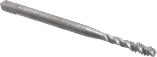 Balax 40042-010 Spiral Flute Tap: #6-32, UNC, 3 Flute, Modified Bottoming, 3B Class of Fit, Powdered Metal, Bright/Uncoated Image