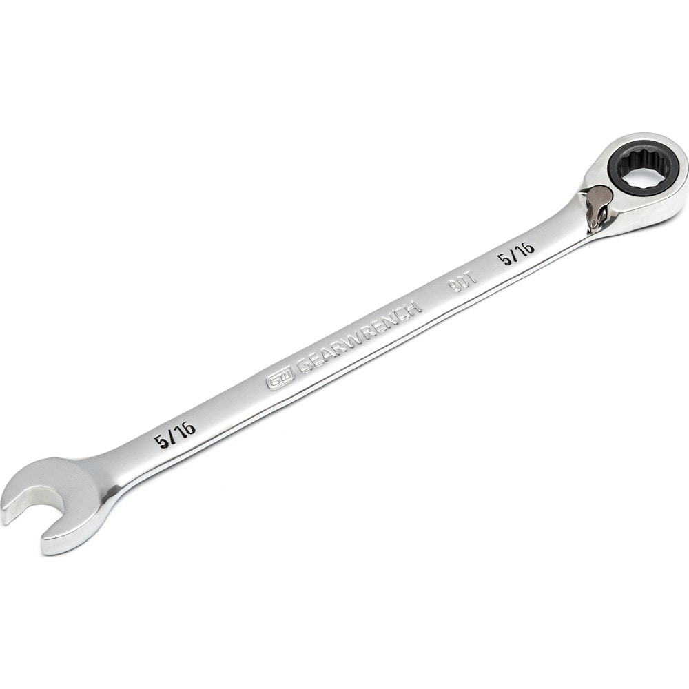 Combination Wrench: 5/16" Head Size, 15 deg Offset