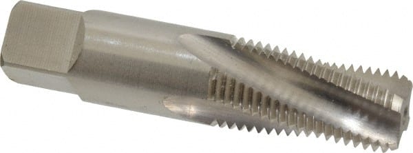 Balax 59930-000 1/4-18 NPT, 15° Helix, 4 Flutes, Bottoming Chamfer, Bright Finish, Cobalt, Spiral Flute Pipe Tap 