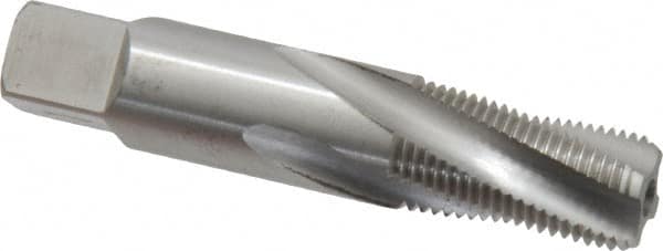 Balax 59920-000 1/8-27 NPT, 15° Helix, 4 Flutes, Bottoming Chamfer, Bright Finish, Cobalt, Spiral Flute Pipe Tap 