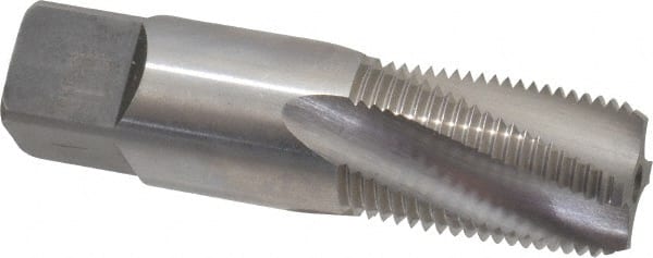 Balax 59940-000 3/8-18 NPT, 15° Helix, 4 Flutes, Bottoming Chamfer, Bright Finish, Cobalt, Spiral Flute Pipe Tap 