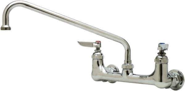 T&S Brass B-0231-CR Wall Mount, Kitchen Faucet without Spray 