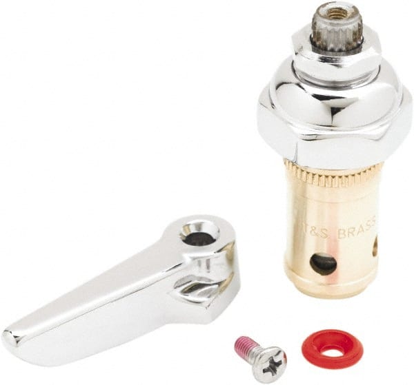 T&S Brass 002712-40 Right Hand Spindle with Spring Check, Faucet Stem and Cartridge 