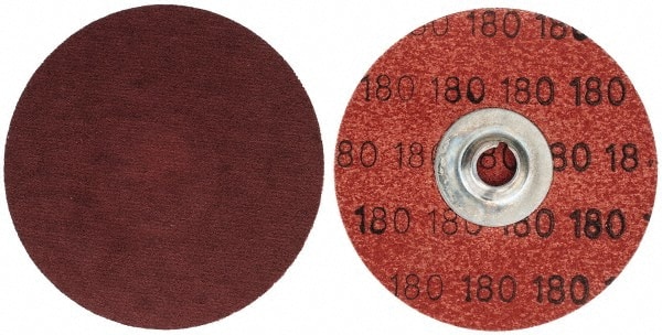 Merit Abrasives 69957399658 Quick-Change Disc: Power-Lock Type 2, 3" Disc Dia, 180 Grit, Aluminum Oxide, Coated 