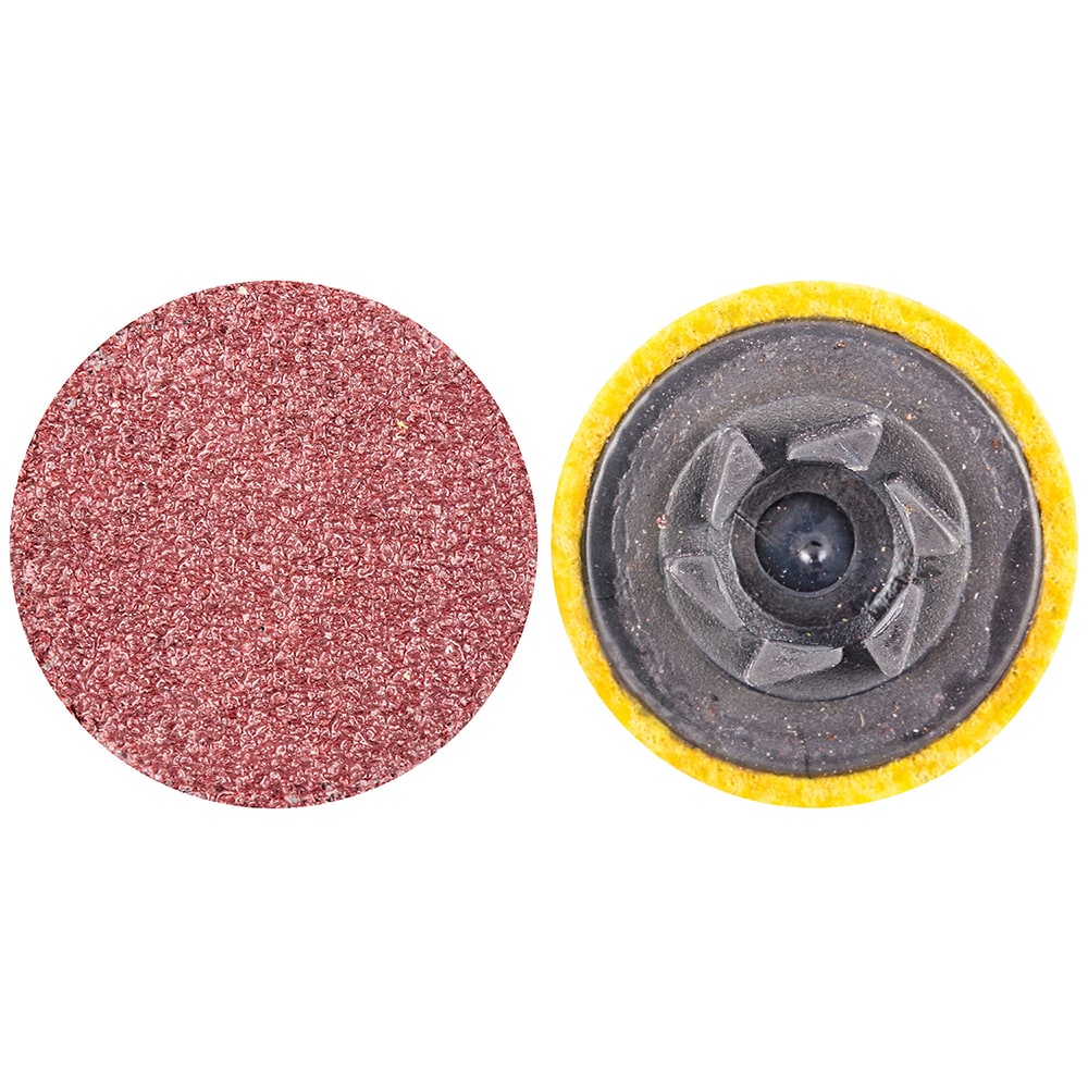 Merit Abrasives 69957399742 Quick-Change Disc: Power-Lock Type 1, 3/4" Disc Dia, 80 Grit, Aluminum Oxide, Coated Image