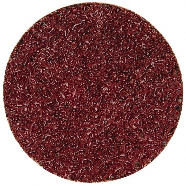 Merit Abrasives 69957399637 Quick-Change Disc: Power-Lock Type 2, 2" Disc Dia, 24 Grit, Aluminum Oxide, Coated Image