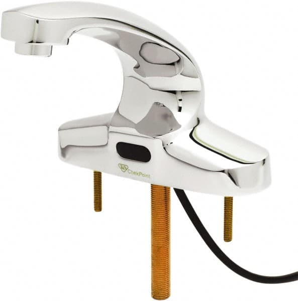 T&S Brass EC-3103 Deck Plate Mounted Faucet: 5" Cast Spout 