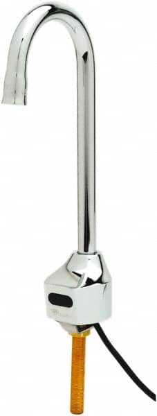 T&S Brass EC-3100 Deck Plate Mounted Faucet: Gooseneck Spout 