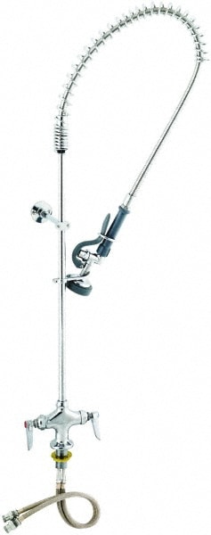 T&S Brass B-0113-B Riser with Spring Guide, 2 Way Design, Deck Mount, Deck Pre Rinse Faucet Assembly Image