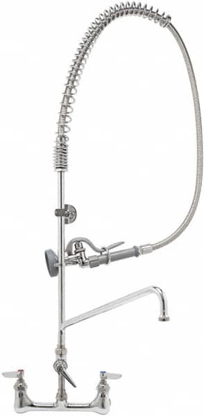 T&S Brass B-0133-01 Riser with Spring Guide, 2 Way Design, Wall Mount, Wall Pre Rinse Faucet Assembly 
