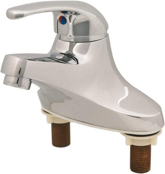 T&S Brass B-2711 Straight Handle, Deck Mounted Bathroom Faucet 