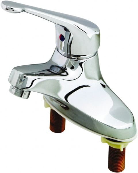 T&S Brass B-2711-LH Multi Position Handle, Deck Mounted Bathroom Faucet 
