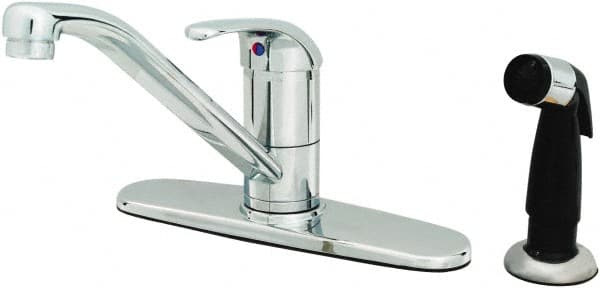 Faucet Mount, Deck Plate Faucet with Spray