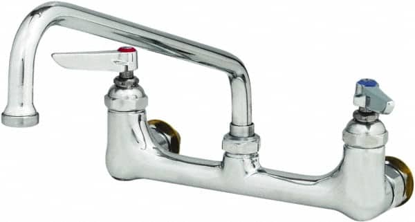 T&S Brass B-0231-CC Wall Mount, Kitchen Faucet without Spray 