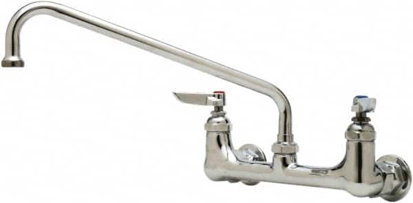 T&S Brass B-0231 Wall Mount, Kitchen Faucet without Spray 