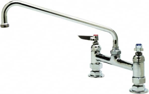T&S Brass B-0221 Deck Mount, Deck Mount Faucet without Spray 