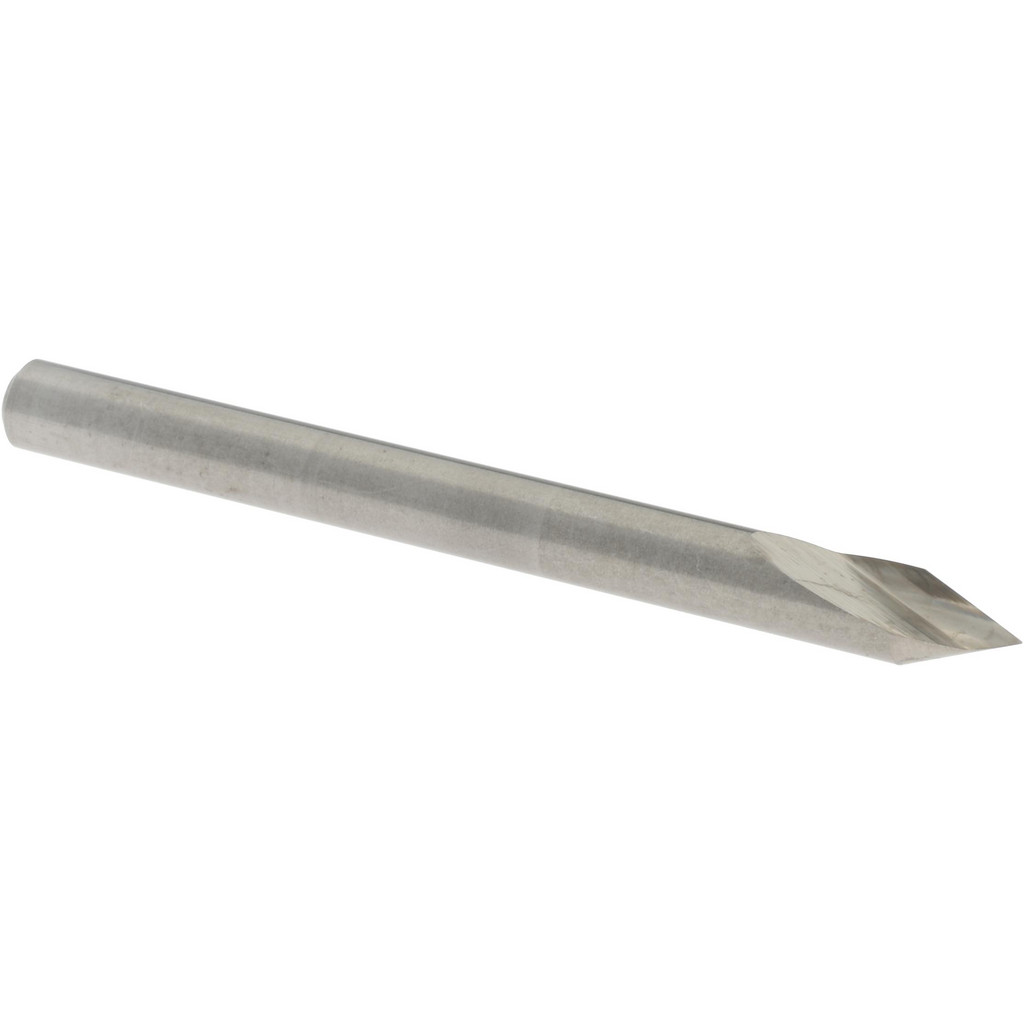 M.A. Ford® Countersink: 1/8" Head Dia, 45 deg Included Angle, 1 Flute, Solid Carbide, Right Hand Cut - 1/32 to 7/64" Cut Dia, 1/8" Shank Dia, 1-1/2"