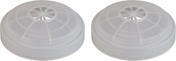 Facepiece Cartridge, Filter & Filter Cover: White, Use with North 5500, 7700, 5400 & 7600 Series - White, for Half and Full Facepieces