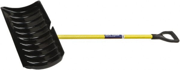 Commercial Snow Shovel with Fiberglass Handle 18 Inch Blade, 44 Inch Handle 