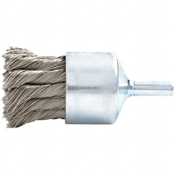 Brush Research Mfg. BNH1220 End Brushes: Carbon Steel, Knotted Wire 