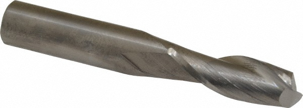 SGS 30345 Square End Mill: 23/64 Dia, 1 LOC, 3/8 Shank Dia, 2-1/2 OAL, 2 Flutes, Solid Carbide Image