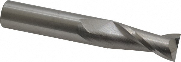 SGS 30355 Square End Mill: 7/16 Dia, 1 LOC, 7/16 Shank Dia, 2-3/4 OAL, 2 Flutes, Solid Carbide Image