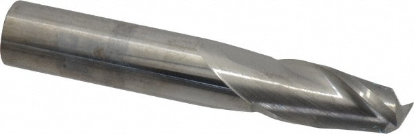 SGS 30359 Square End Mill: 15/32 Dia, 1 LOC, 1/2 Shank Dia, 3 OAL, 2 Flutes, Solid Carbide Image