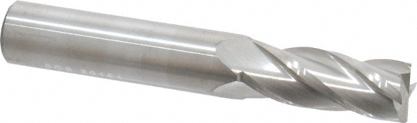 SGS 30151 Square End Mill: 13/32 Dia, 1 LOC, 7/16 Shank Dia, 2-3/4 OAL, 4 Flutes, Solid Carbide Image