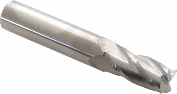 SGS 30159 Square End Mill: 15/32 Dia, 1 LOC, 1/2 Shank Dia, 3 OAL, 4 Flutes, Solid Carbide Image