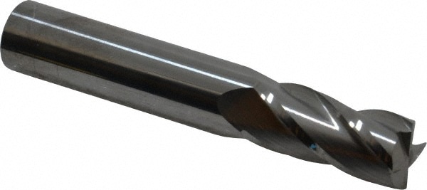 SGS 30161 Square End Mill: 31/64 Dia, 1 LOC, 1/2 Shank Dia, 3 OAL, 4 Flutes, Solid Carbide Image