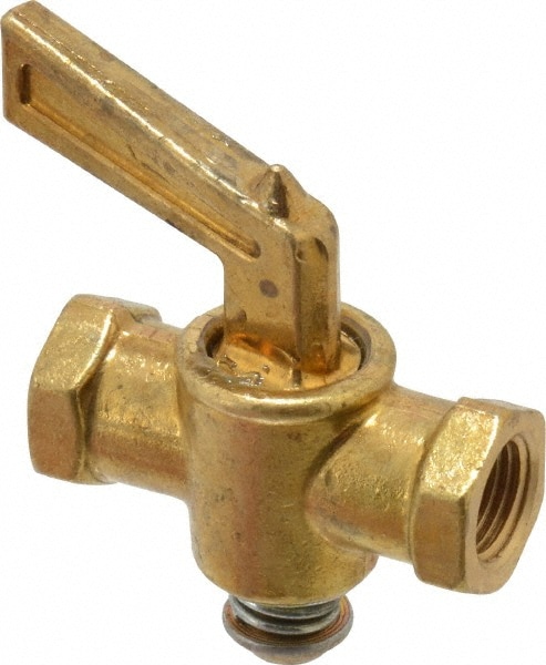 Parker V403P-2-2 1/8" Pipe, Female Pipe to Female Pipe Drain Cock & Shutoff Valve Image